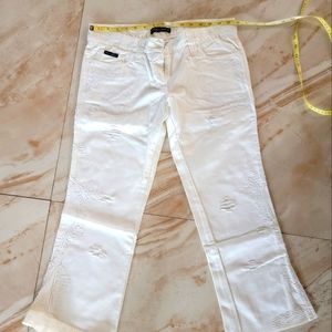 Dolce & Gabbana lace denim pants 42